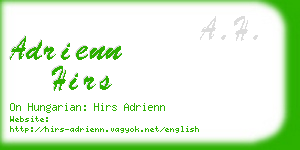 adrienn hirs business card